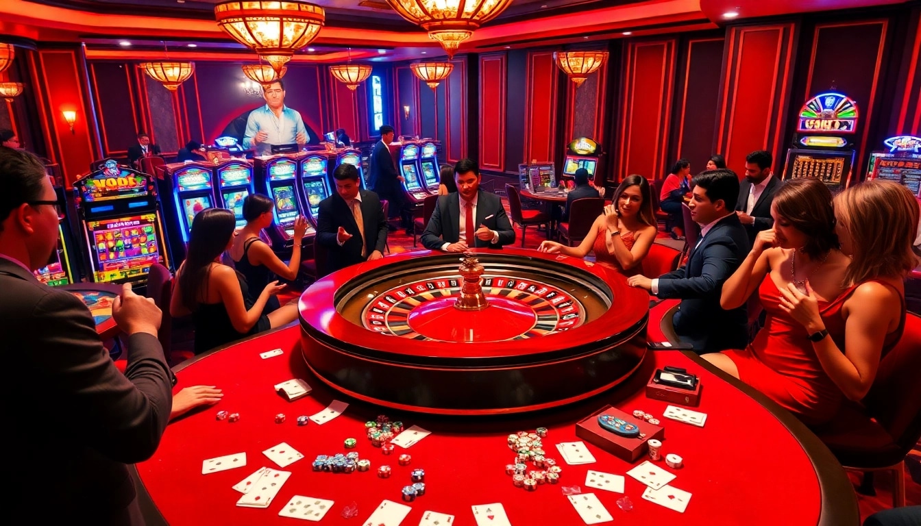 Engaged players enjoying a roulette game at the casino, showcasing the vibrant atmosphere of 788t.