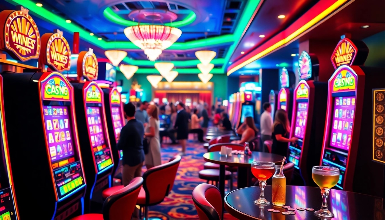 Découvrez les meilleurs sites casino bonus avec des machines à sous colorées et des joueurs heureux.
