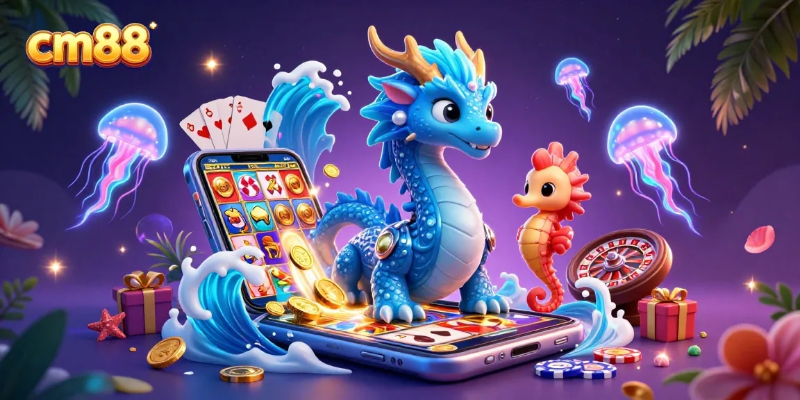 Experience the cm88 casino thrill with mythical dragons and vibrant game elements.