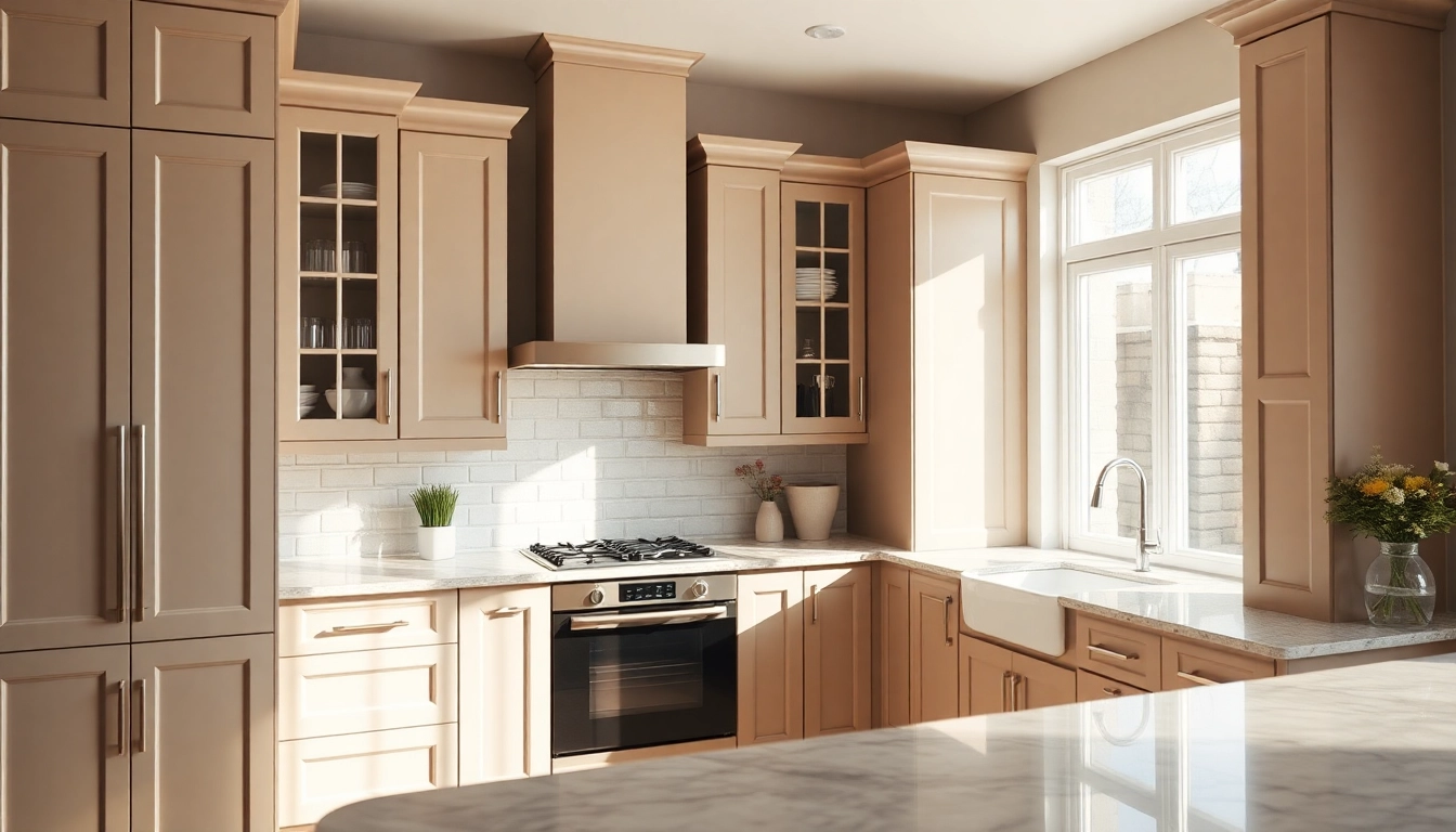 Cabinet Refacing Largo FL showcasing an elegant refinished kitchen with modern cabinetry.