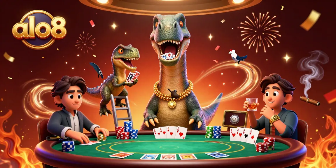 Engage in thrilling gameplay at alo8 with vibrant casino characters and rich poker elements.