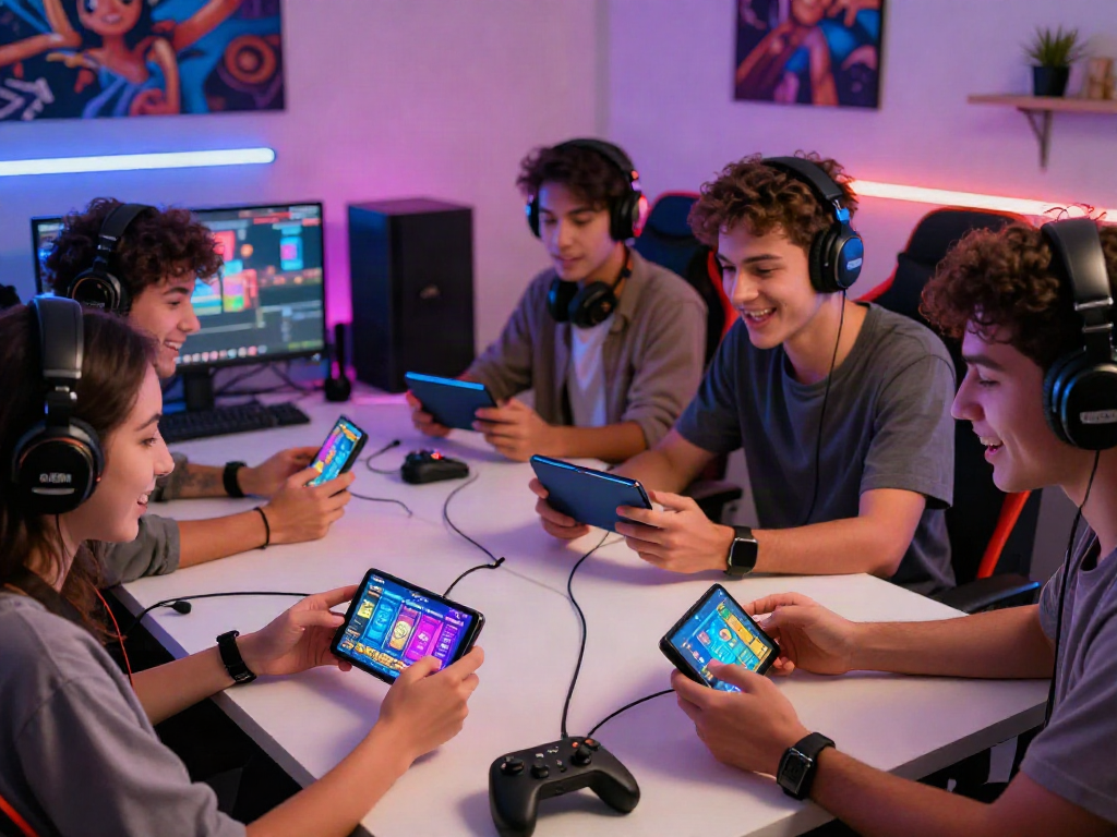 Friends enjoying the slot88 gaming experience on mobile devices.