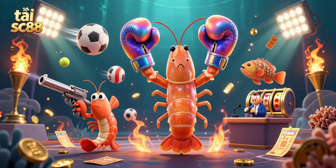 Play and win with tải sc88, featuring a vibrant 3D underwater casino scene.
