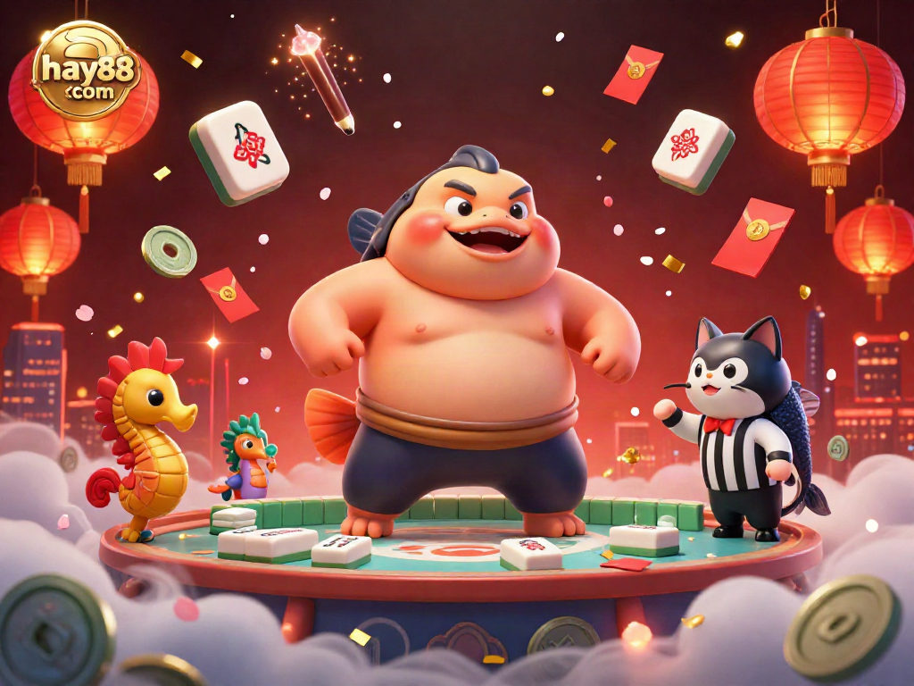 The fugu and catfish in the vibrant underwater betting arena exemplify hay88 com's exciting gambling atmosphere.