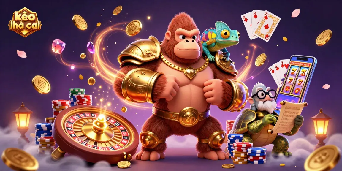 Engage in strategic betting with kèo nhà cái through dynamic 3D casino illustration highlighting gameplay excitement.