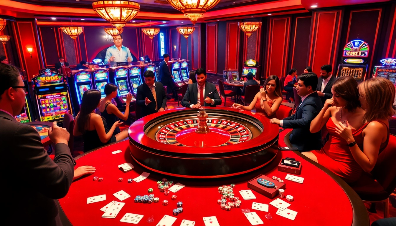 Engaged players enjoying a roulette game at the casino, showcasing the vibrant atmosphere of 788t.