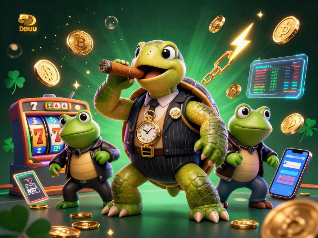 Engage in the DDUU casino experience with lively characters and vivid gaming elements.