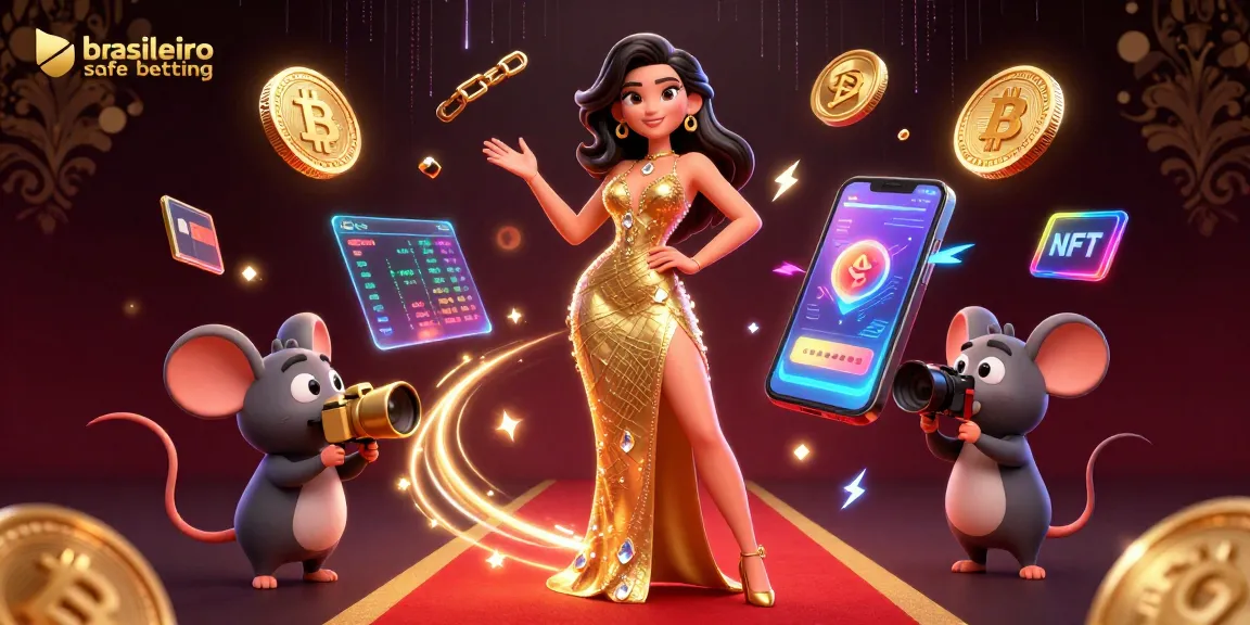 Experience brasileiro safe betting excitement with animated characters at a glamorous casino.