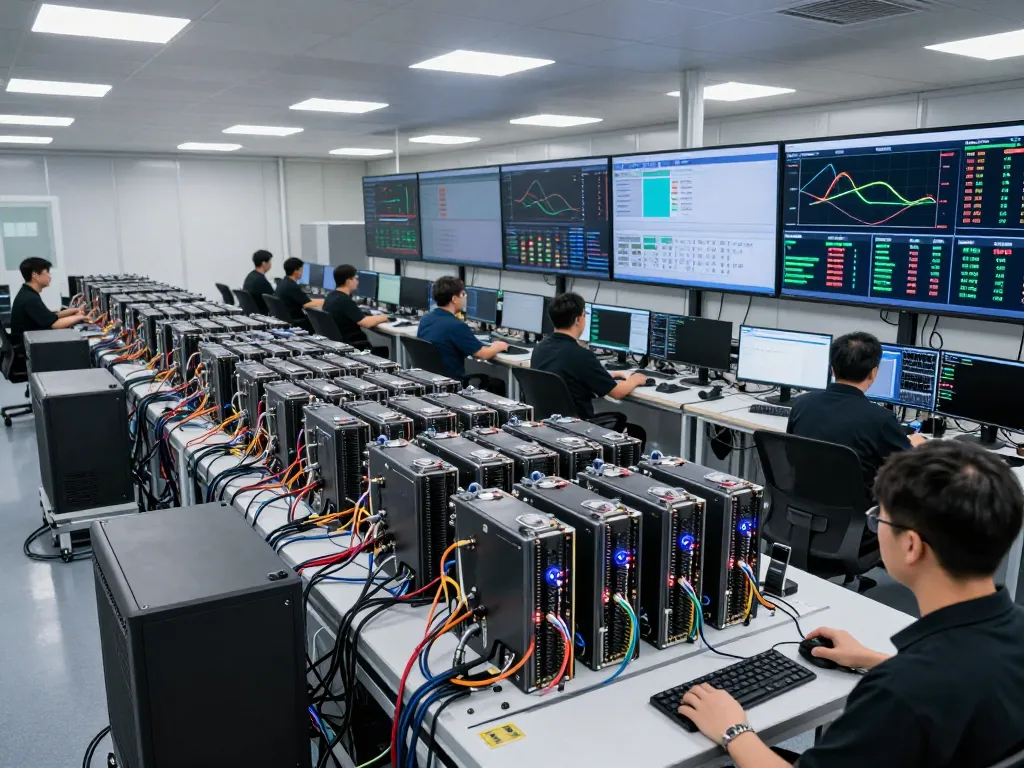 Otimizando o desempenho com https://vnish.net.br/ em uma instalação de mineração de criptomoedas de alta tecnologia.