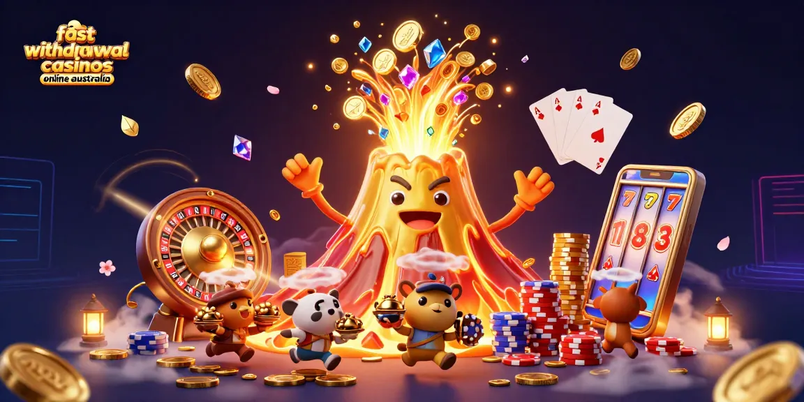 Experience fast withdrawal casinos online Australia with instant payouts and thrilling winnings action.