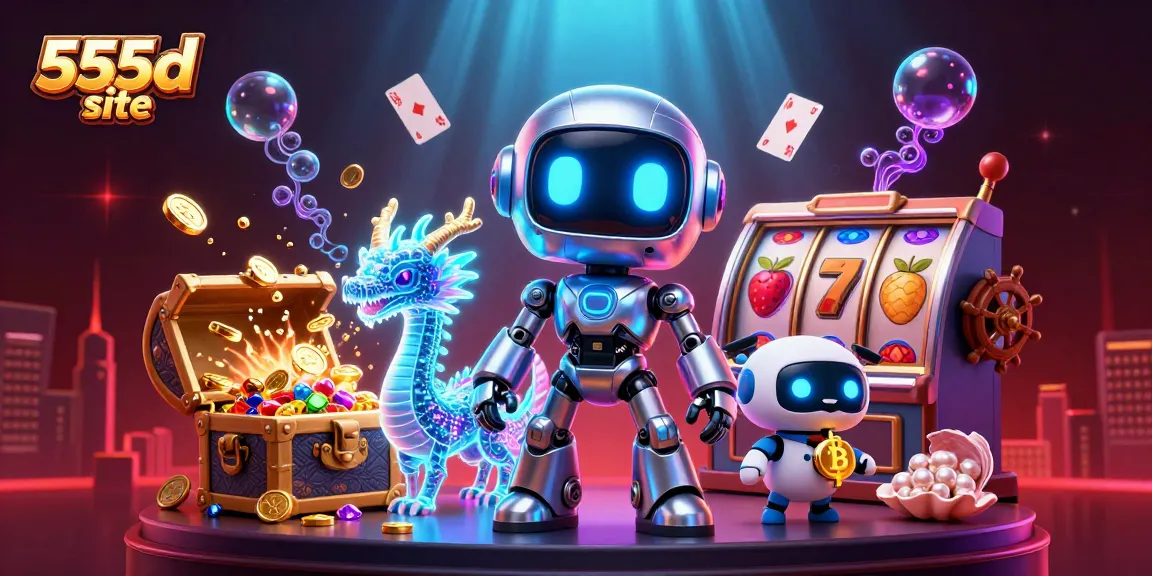 Play exciting casino games on the 555d site with thrilling visual elements and interactive characters.
