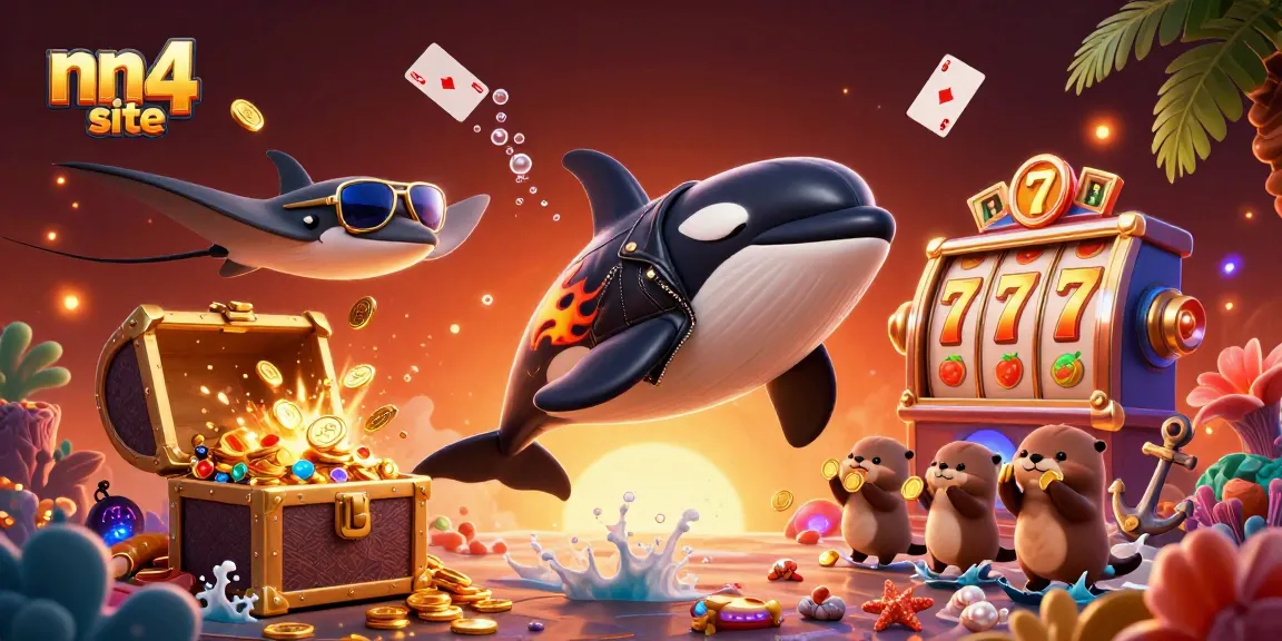 Experience thrilling gameplay at nn4 site with vibrant 3D casino characters engaging in jackpots.
