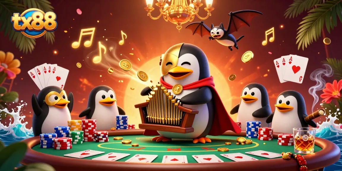 Experience the thrill of tx88 at a vibrant casino scene filled with excitement and energy.