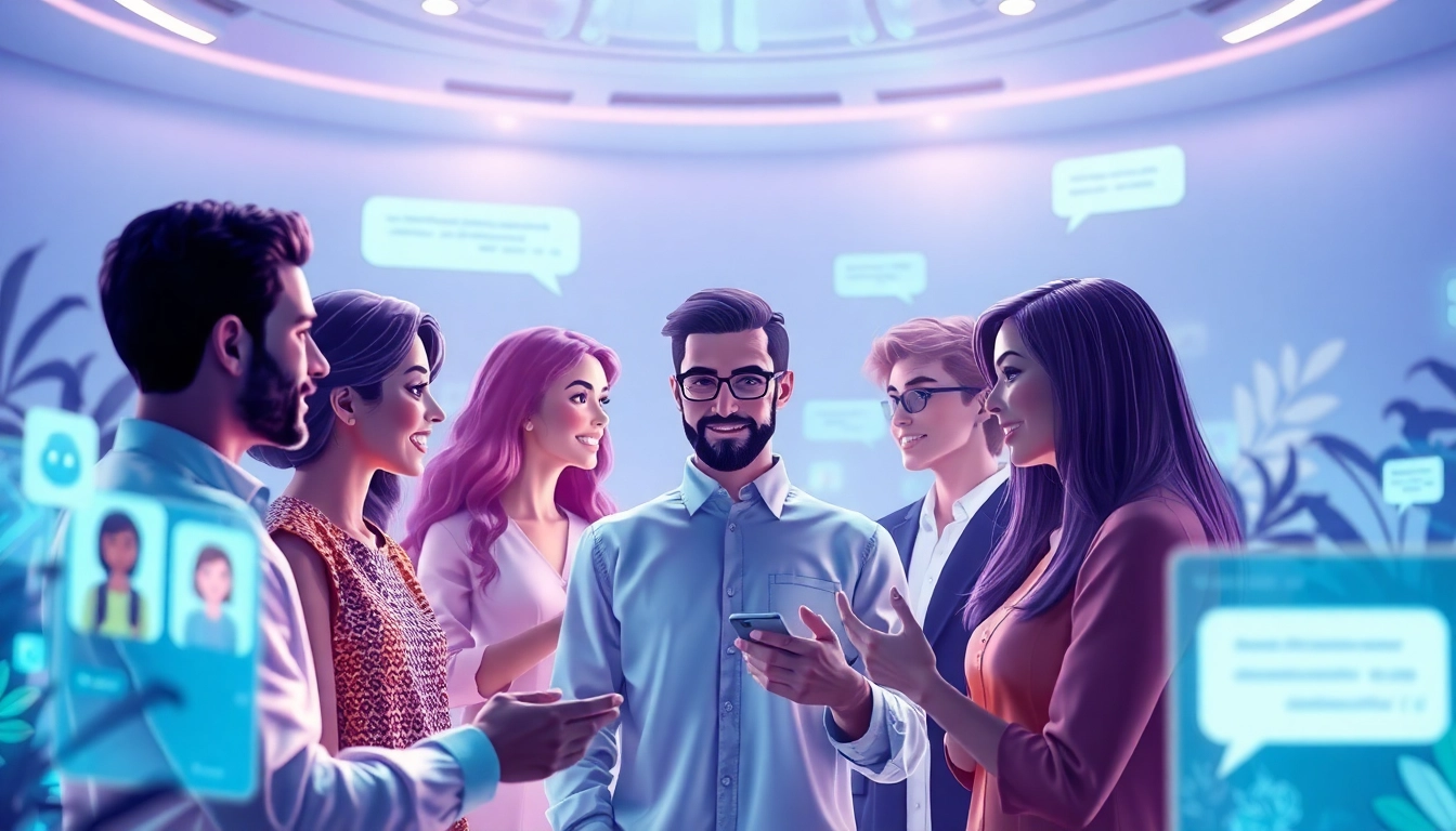 Engaging Crushon AI chat with diverse avatars in a modern digital interface.
