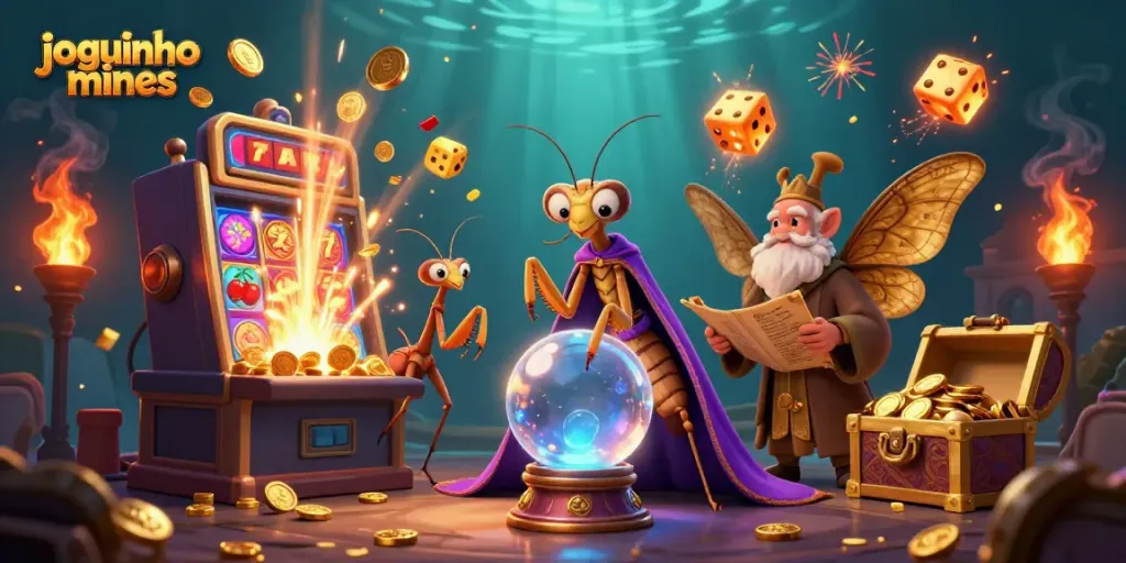 Engage with the exciting joguinho mines experience in this vibrant 3D casino scene.