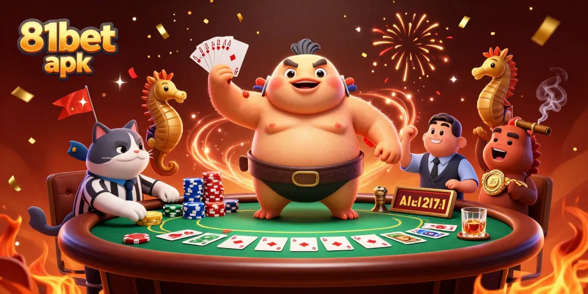 Engage with thrilling games in the 81bet apk underwater casino, featuring colorful poker elements.