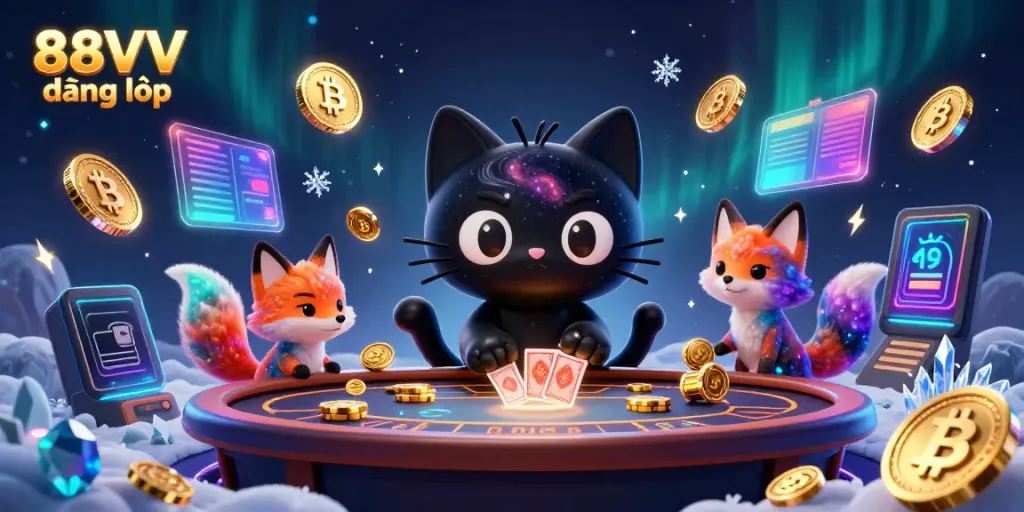 Experience the excitement of 88VV đăng nhập with vibrant casino rewards, cryptocurrencies, and cosmic charm.