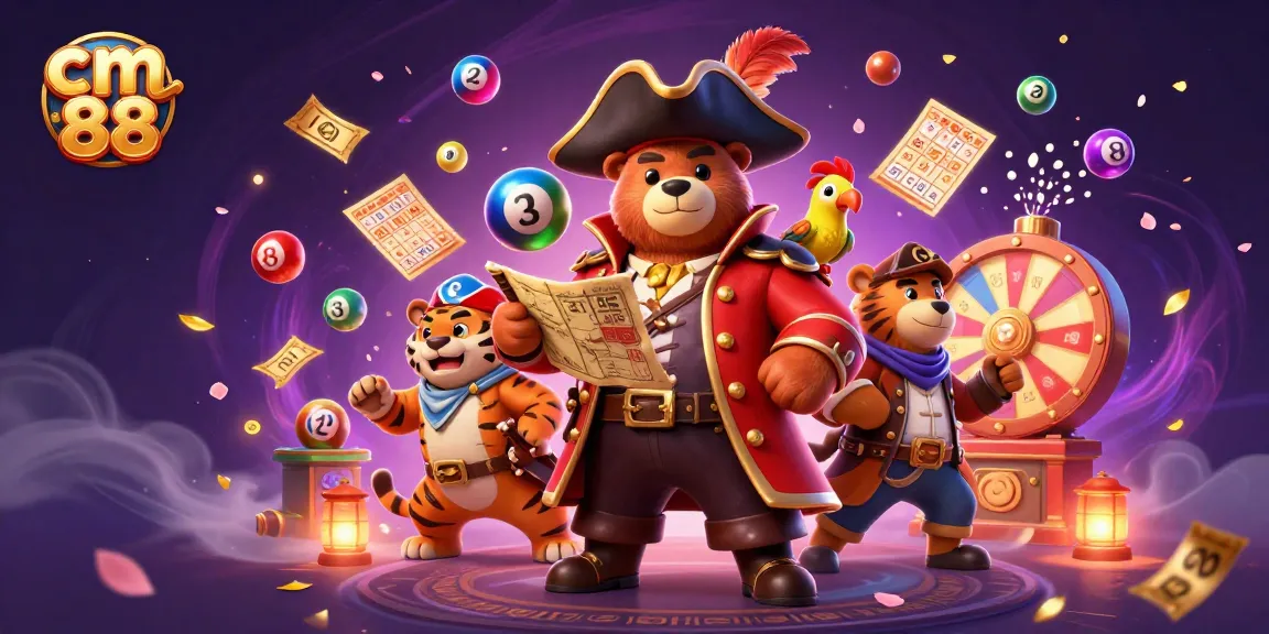 Experience the excitement of cm 88 with a vibrant gambling scene featuring dynamic games and enchanting characters.