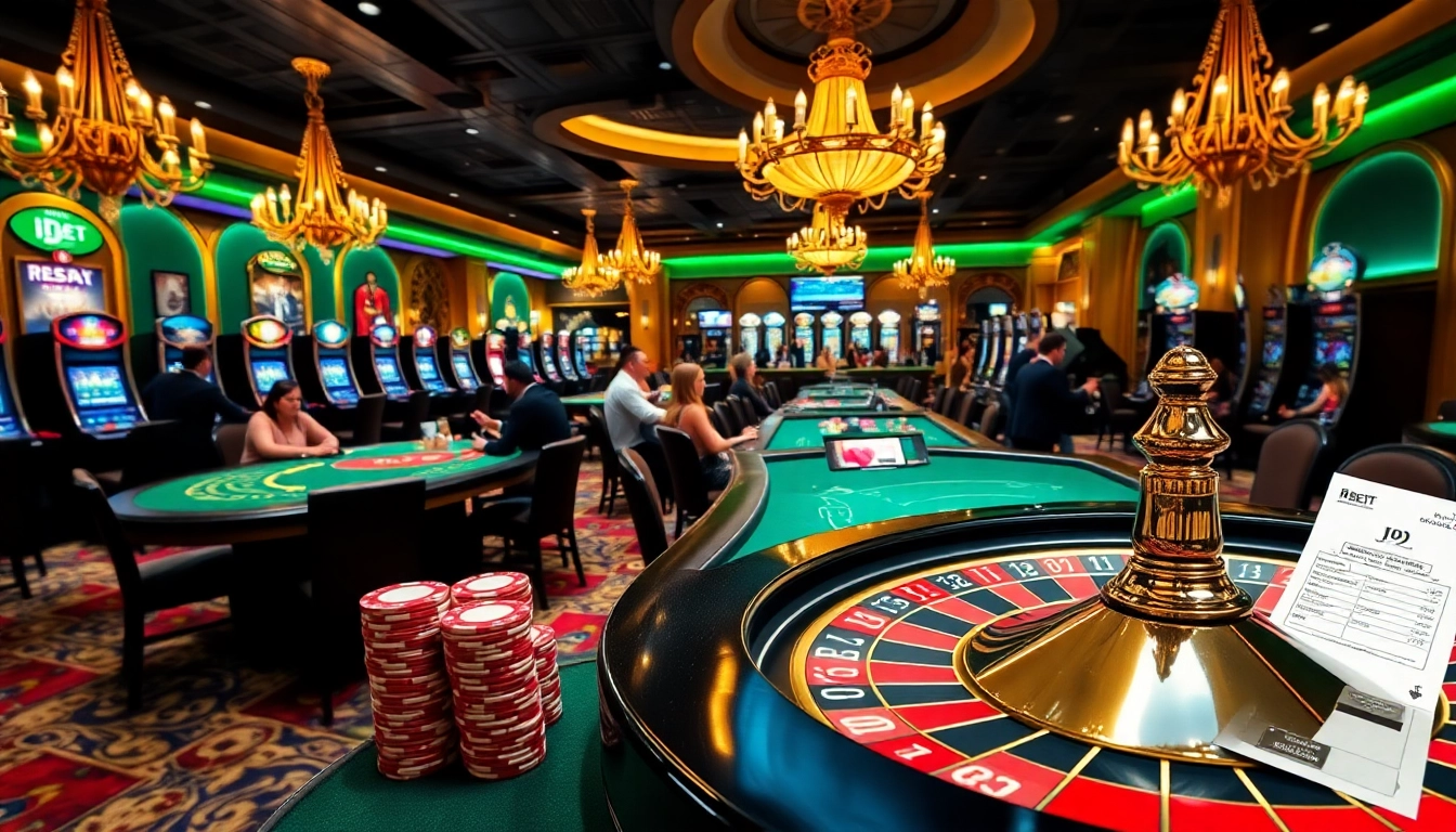 I9 BET offers thrilling poker action at a luxury casino table.