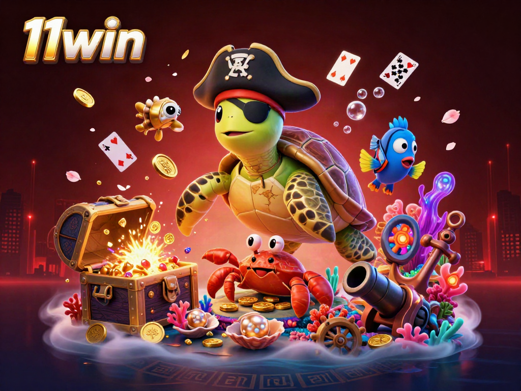 Immerse in the action at 11win with our vibrant underwater casino adventure featuring treasure and gaming thrills.