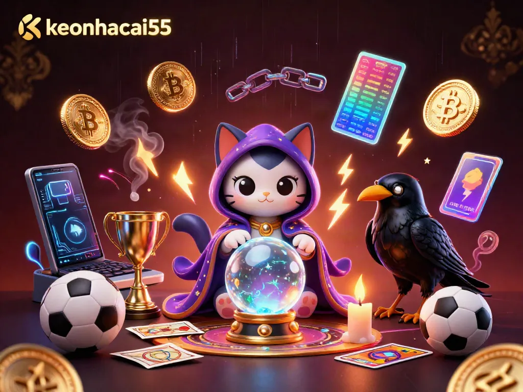 Engage with keonhacai55 through an energetic display of fortune-telling and sports betting elements.